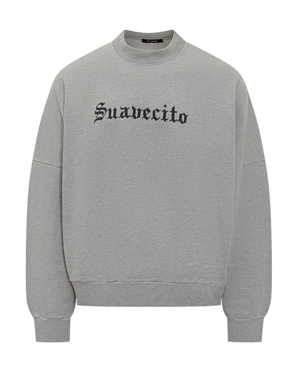 Willy Chavarria Gray Suavacito Logo Sweatshirt for men