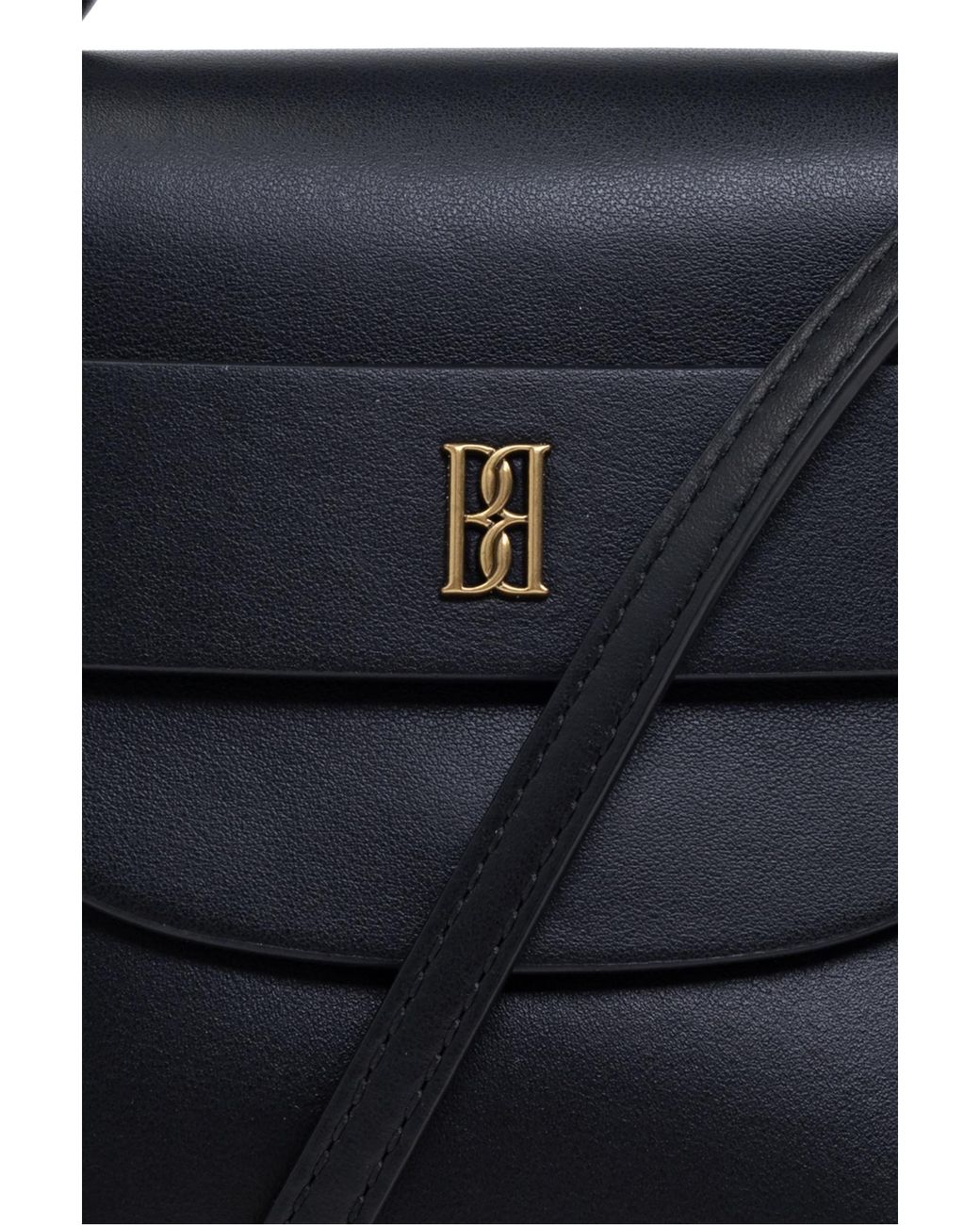 By Malene Birger Black Signature Flap Crossbody Bag
