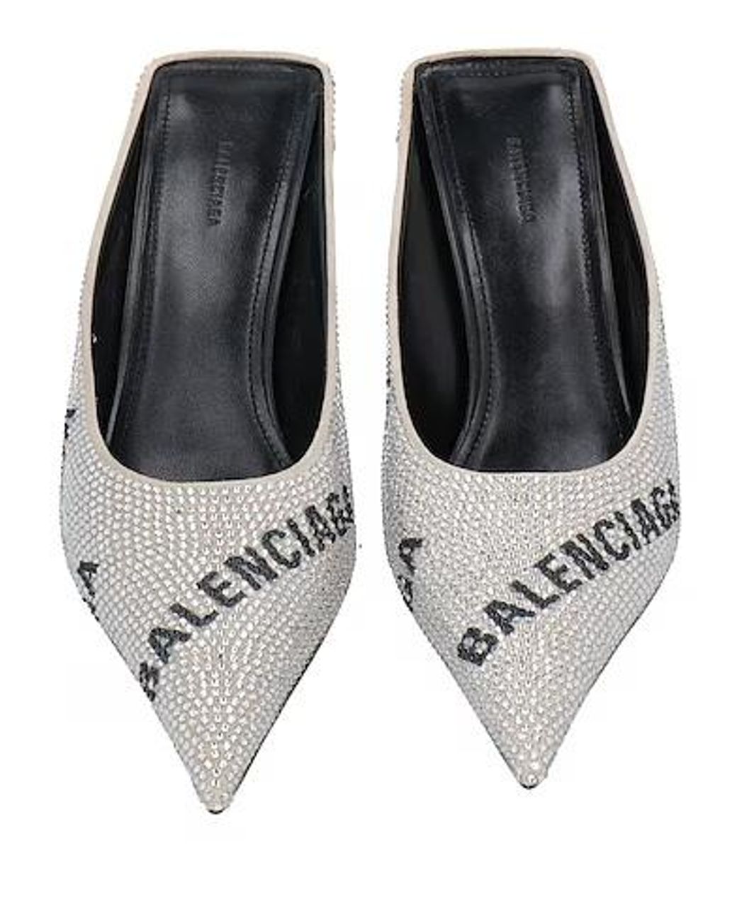Balenciaga White Mules And Clogs