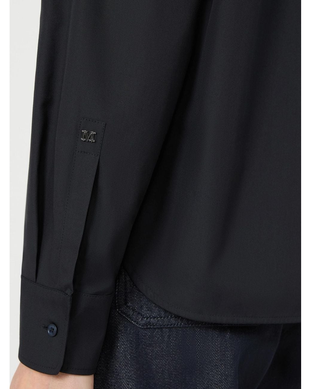 Max Mara Black Buttoned Shirt
