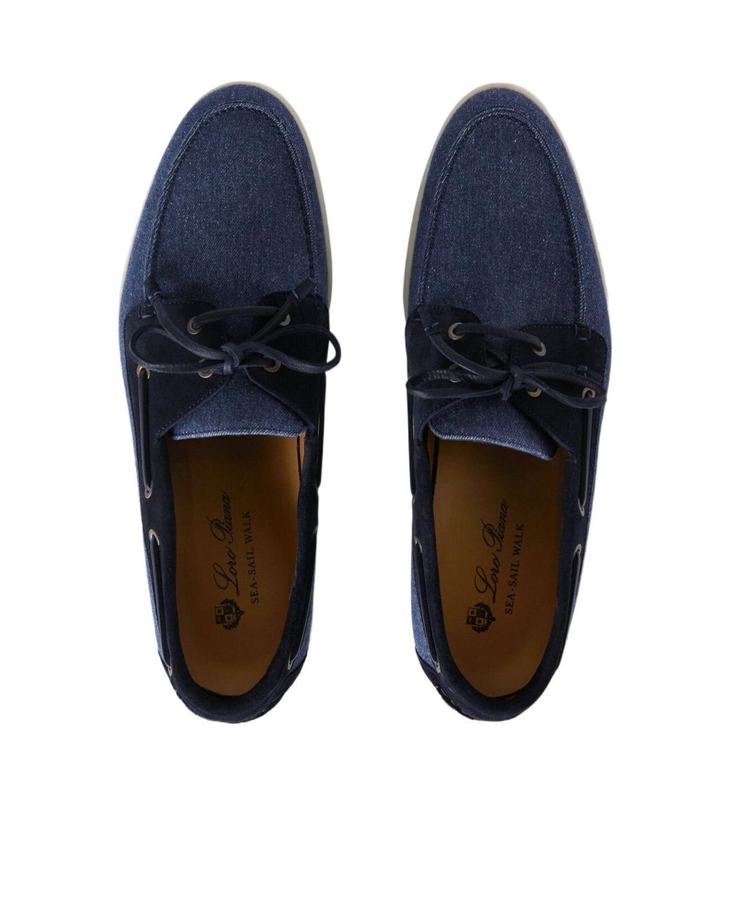 Loro Piana Blue Round-Head Casual Shoes for men