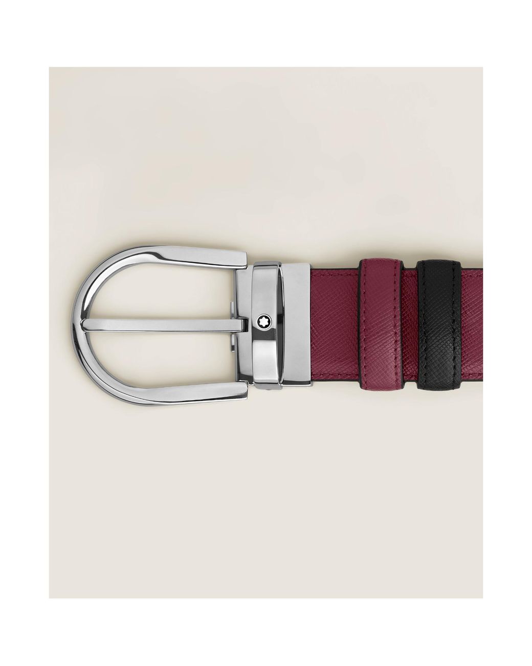 Montblanc Multicolor Horseshoe Buckle/Cassis 35Mm Reversible Leather Belt for men