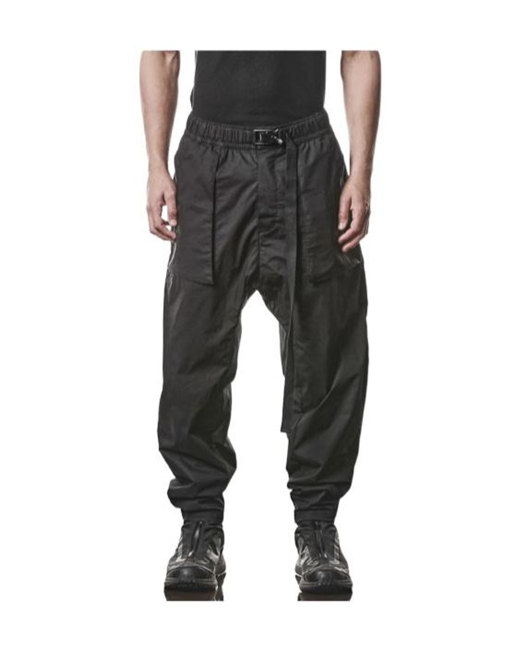 Thom Krom Black Elastic Waist Casual Pants for men