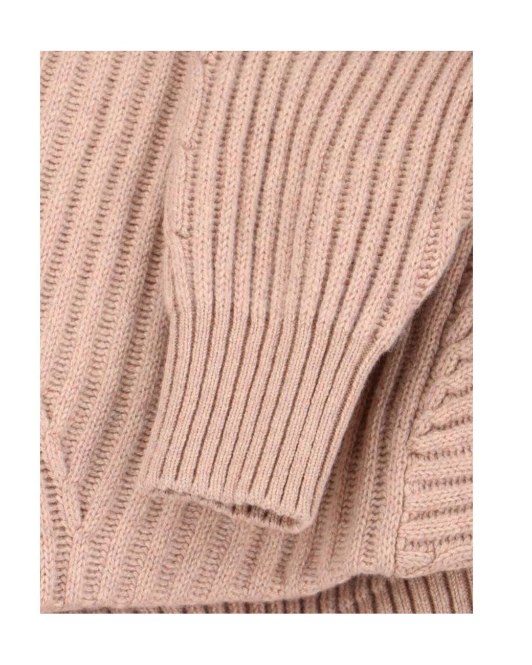 Loro Piana Pink Plane Tree Crewneck Jumper