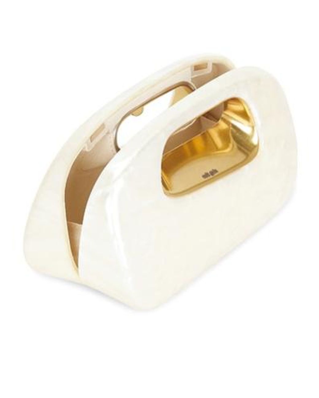 Cult Gaia White Amara Clutch
