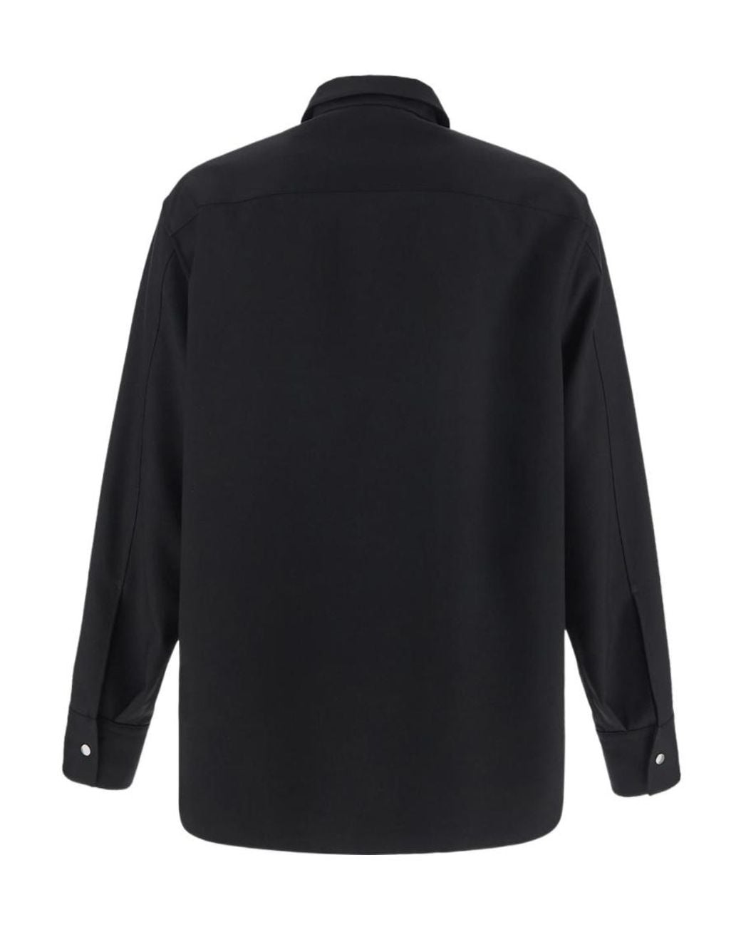Jil Sander Blue Zip-Up Cotton Shirt Jacket for men