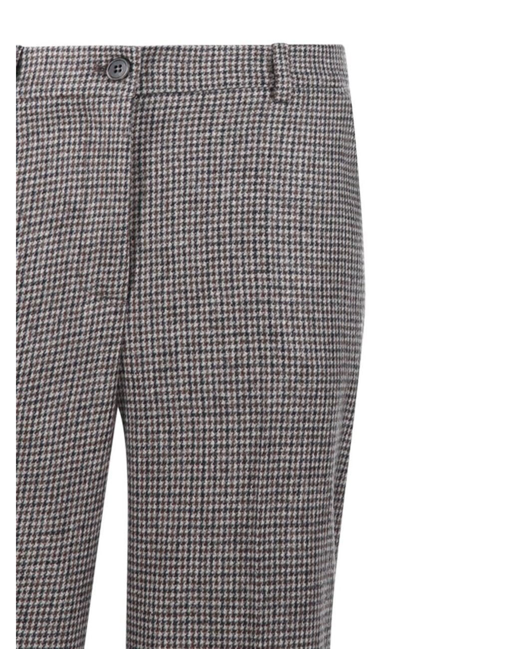 P.A.R.O.S.H. Gray Checked Trousers