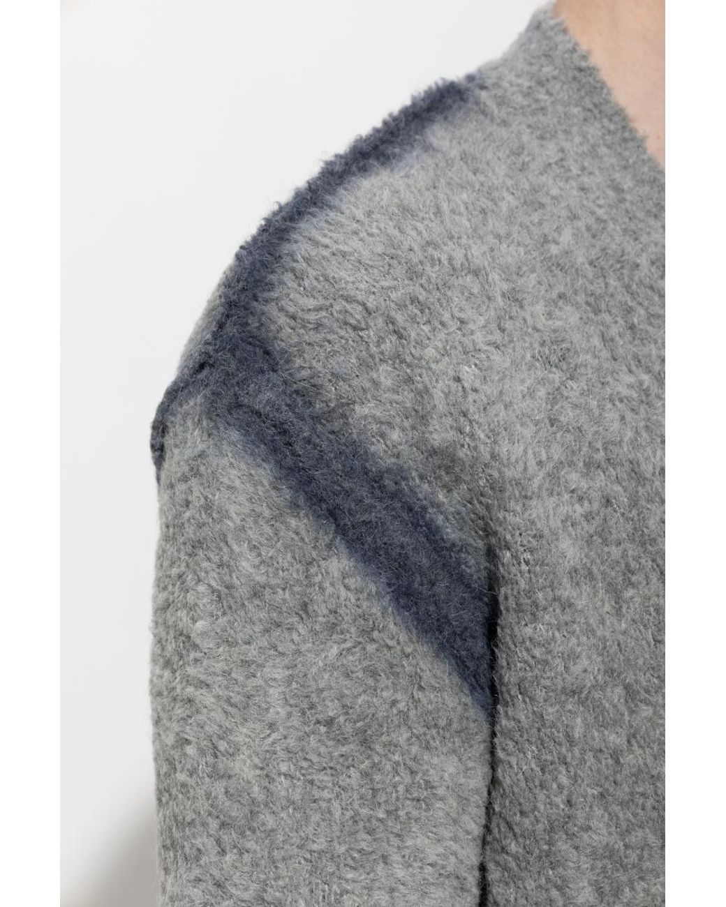 DIESEL Gray K-Remo Textured Knit Cardigan for men
