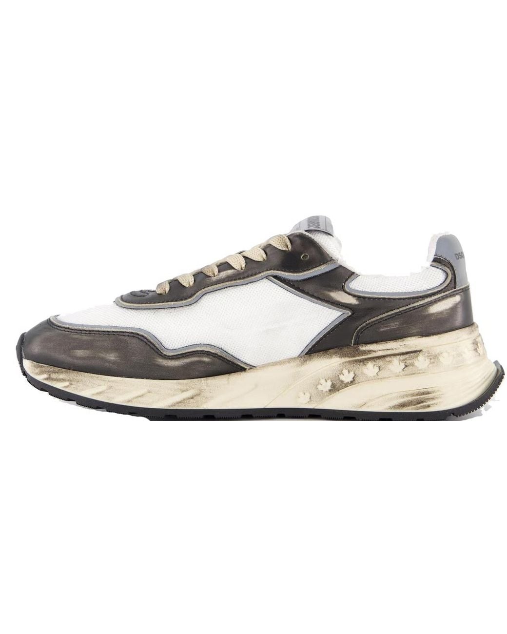 DSquared² White Sprinter Lace-Up Sneakers for men