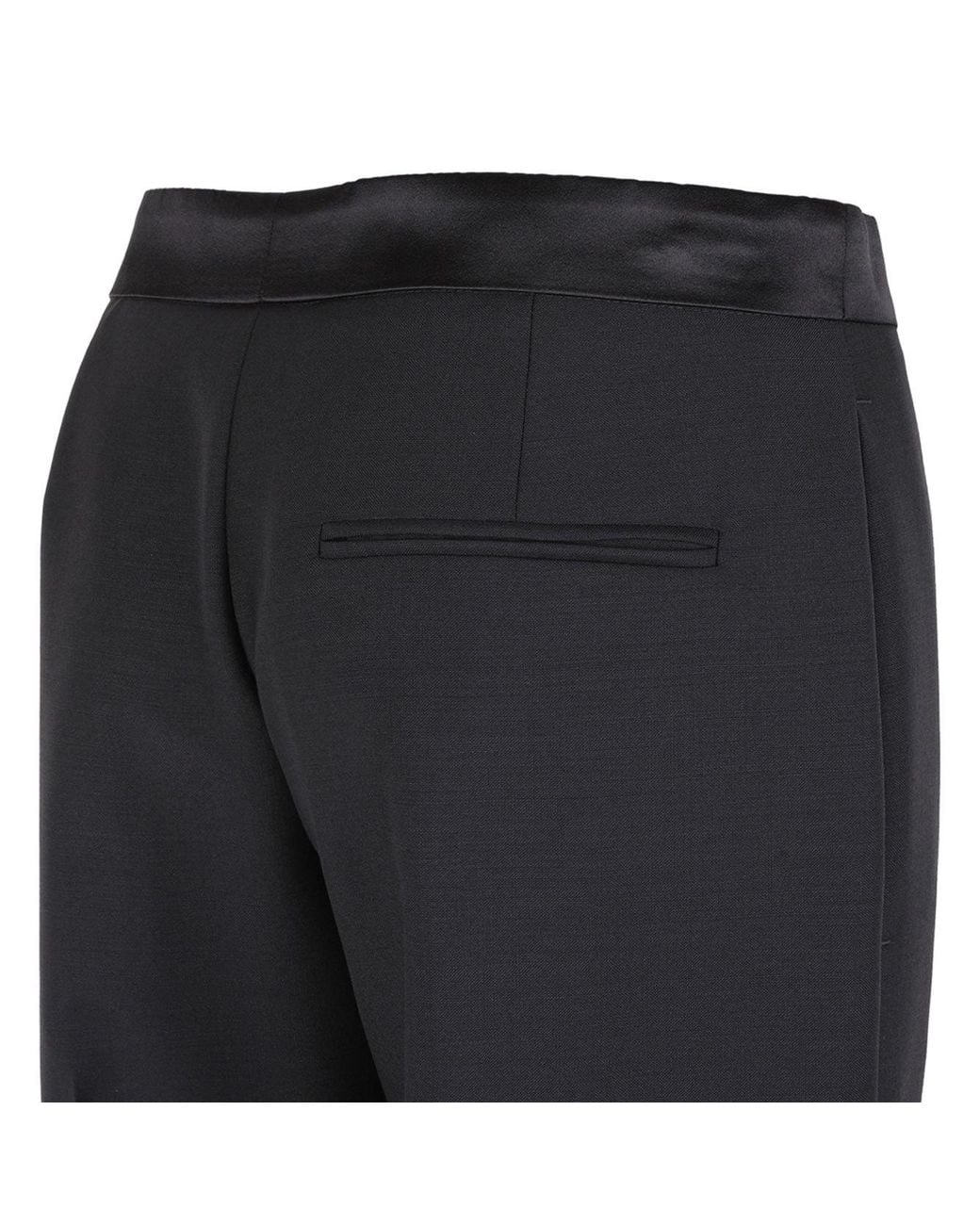 McQueen Blue Straight-Leg Tailored Trousers