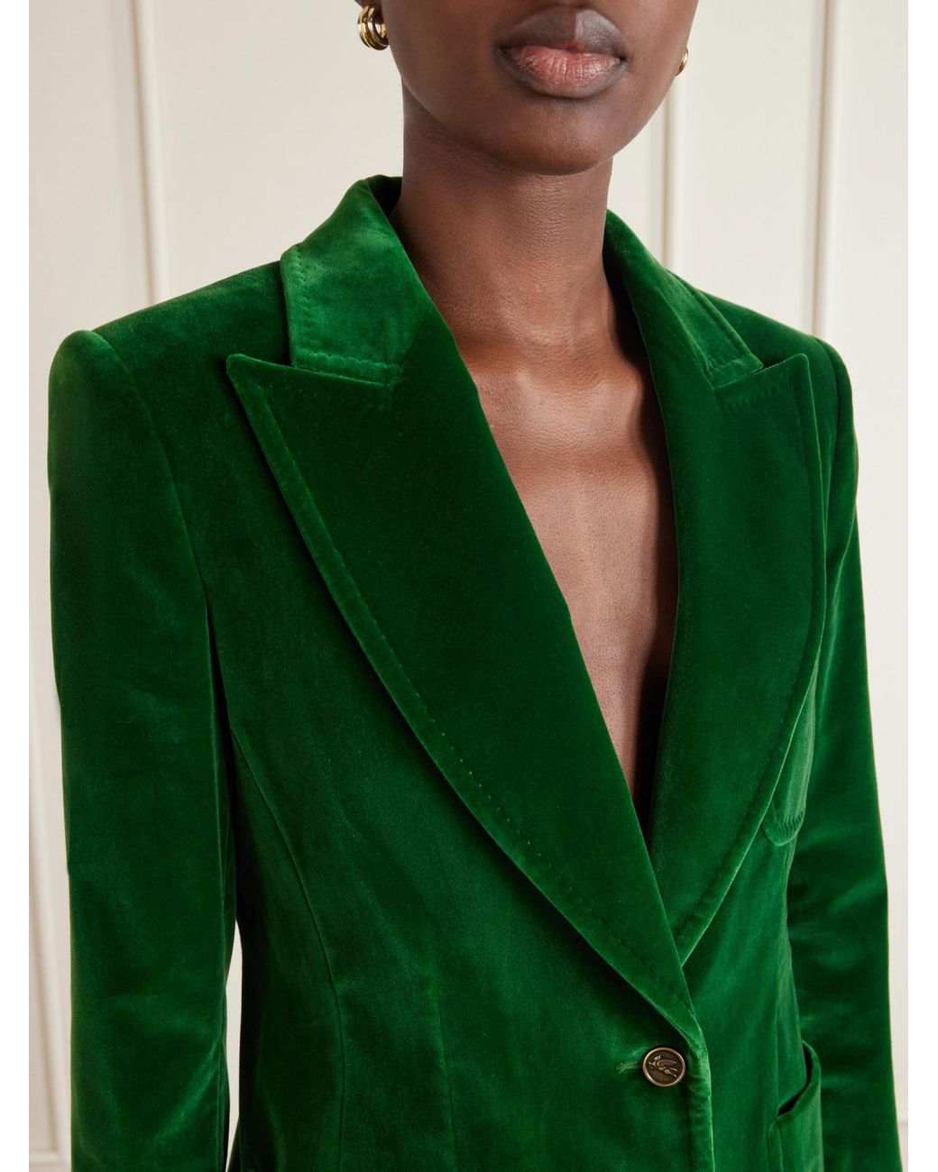 Etro Green Velvet Blazer