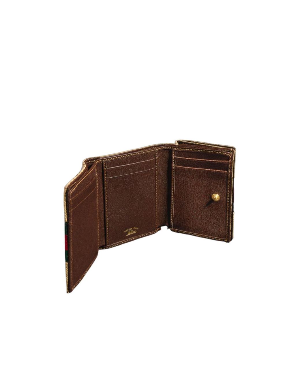 Gucci Multicolor Horsebit Web Compact Wallet