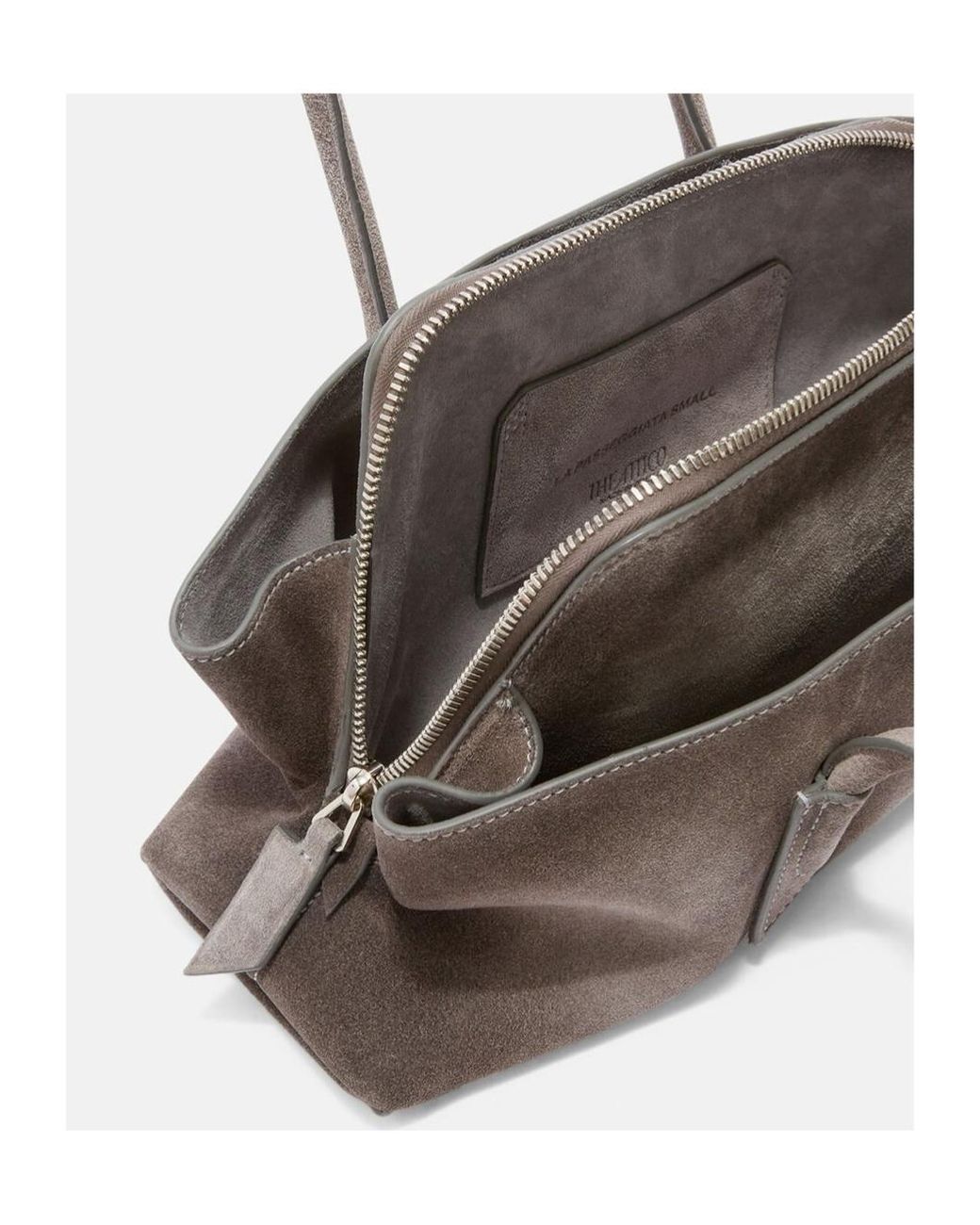 The Attico Brown The La Passeggiata Small Top Handle Tote Bag