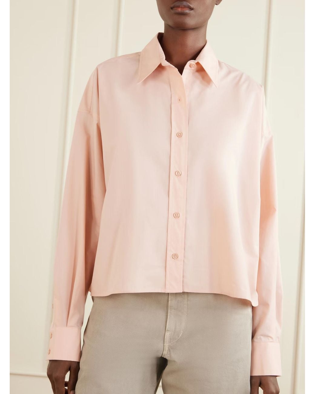 Frankie Shop Pink Arlen Shirt