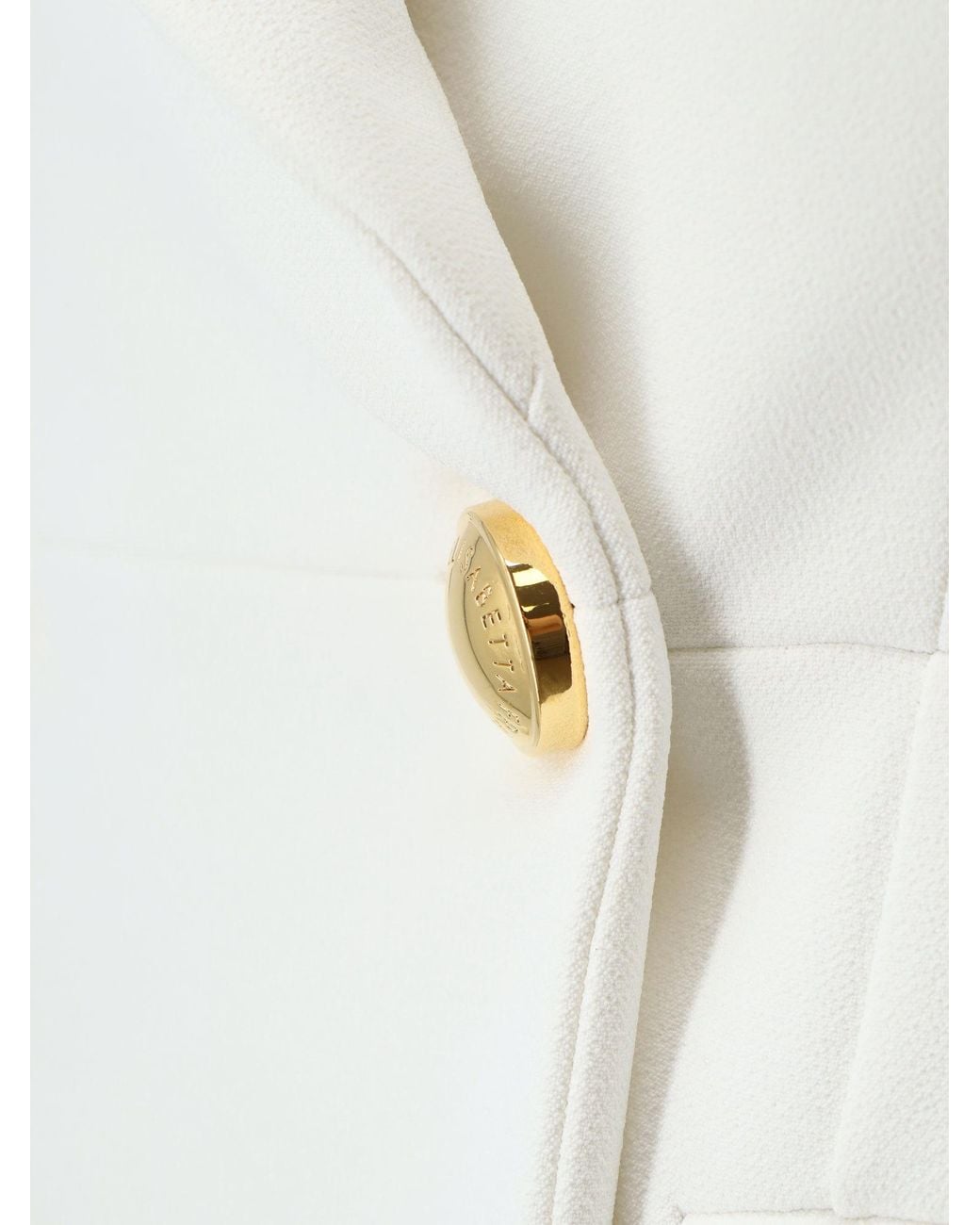 Elisabetta Franchi White Double Breasted Tailored Blazer