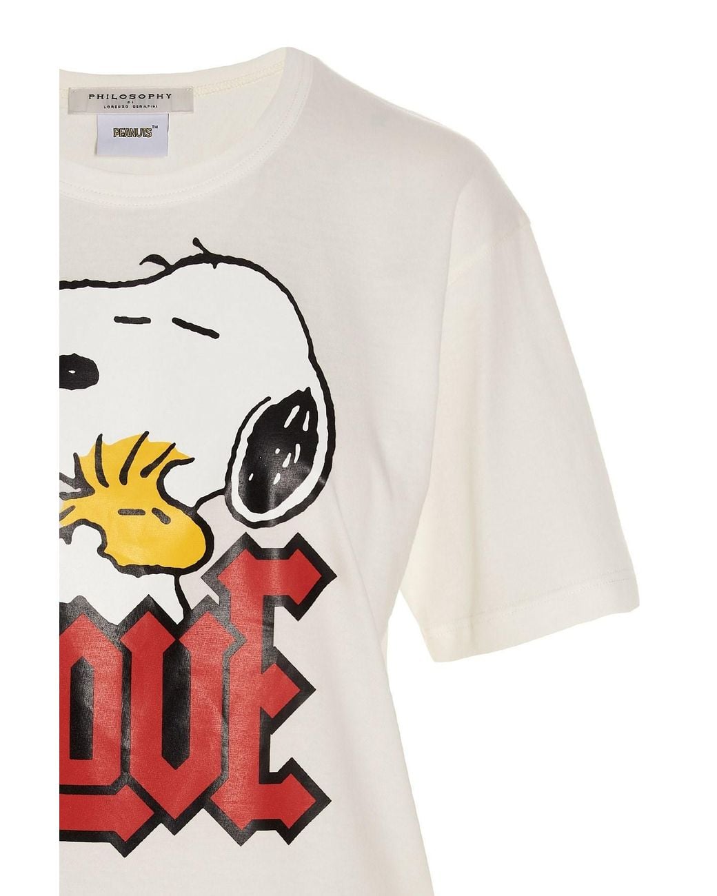Philosophy Di Lorenzo Serafini White Snoopy Love Cotton T-Shirt
