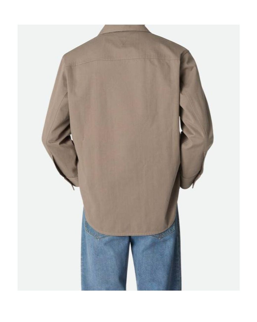 Bottega Veneta Natural Cotton Twill Overshirt for men