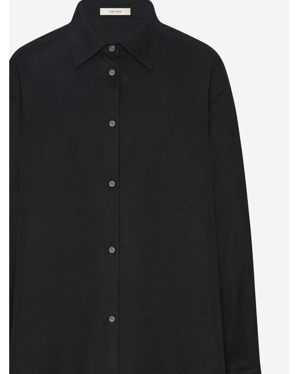 The Row Black Luka Button-Up Shirt