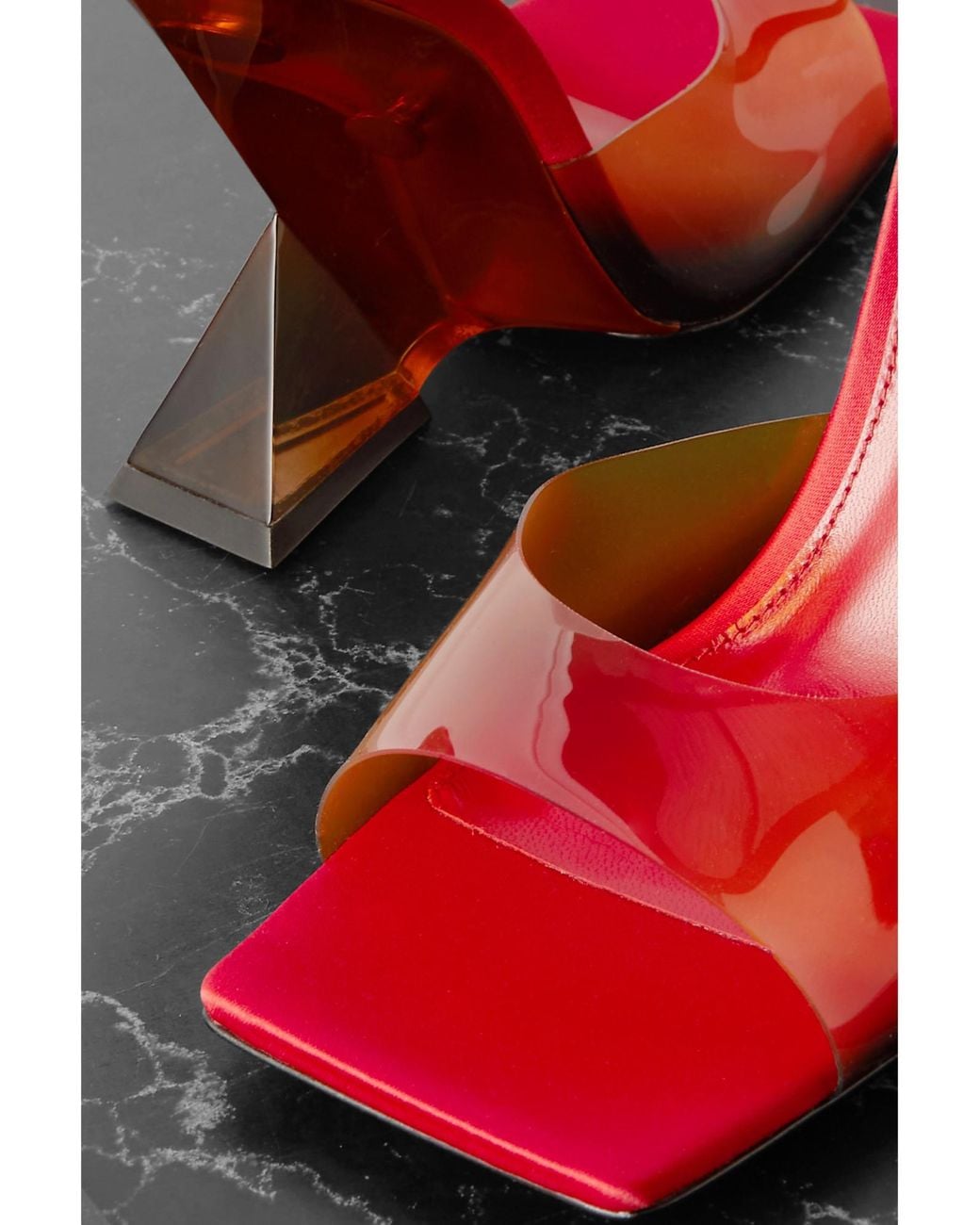 The Attico Orange Cheope Dégradé Pvc Mules