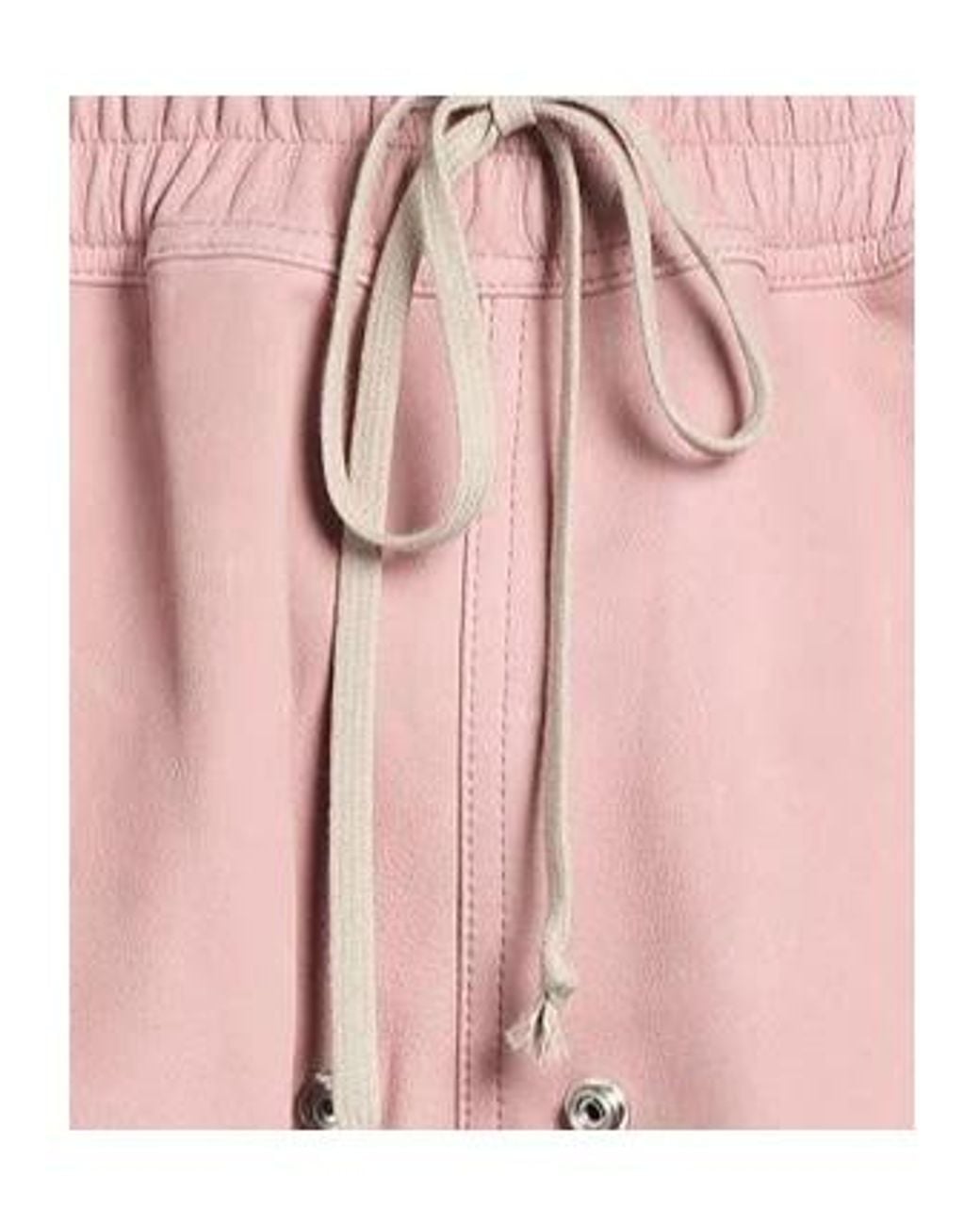 Rick Owens Pink Solid-Color Shorts