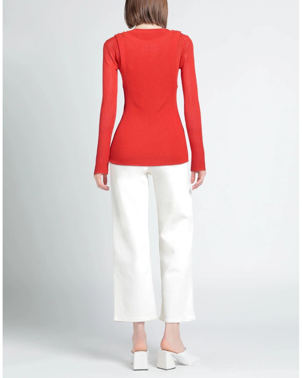 Marni Red Ightweight Knit Jumper