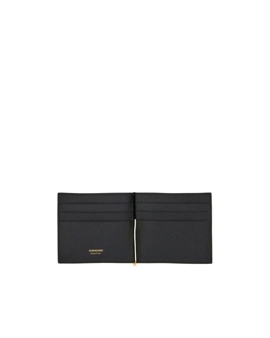 Ferragamo Black Ferragamo Eyewear Micro Gancini Bifold Wallet for men