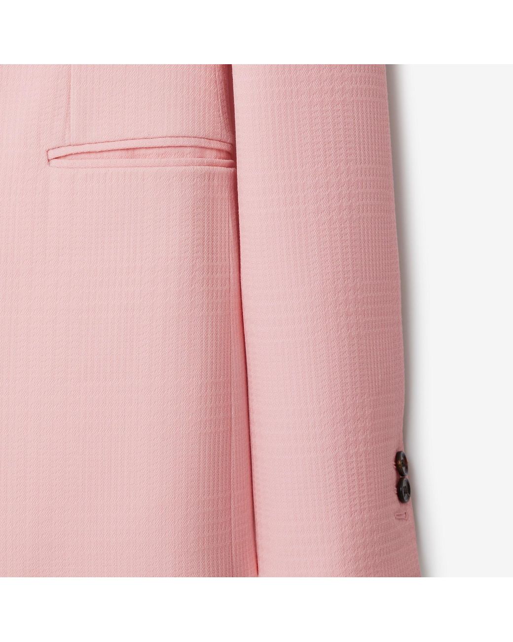 Burberry Pink Single-Breasted Tailored Blazer