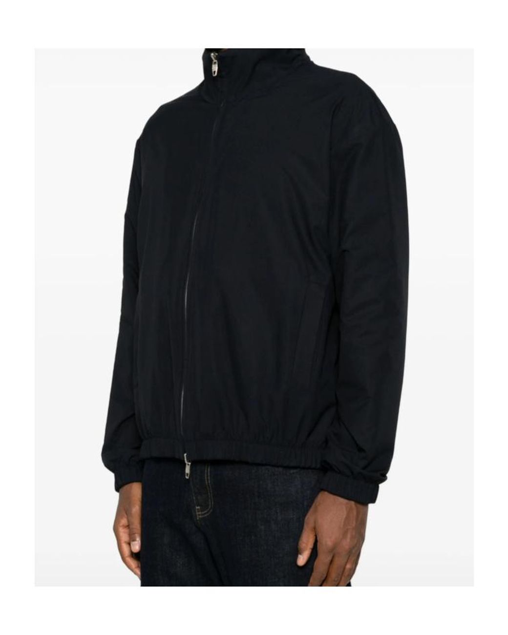 Umit Benan Blue Long-Sleeve Casual Jacket for men