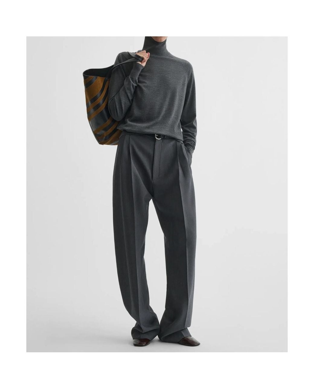 Phoebe Philo Gray Merino Wool Pullover