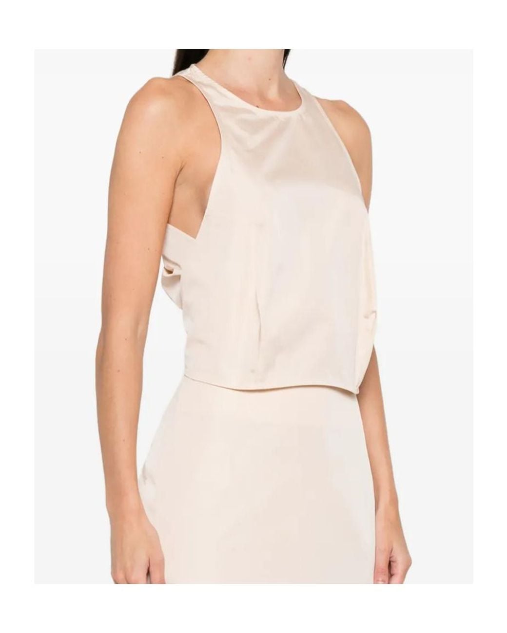 St. Agni White Drawstring Top