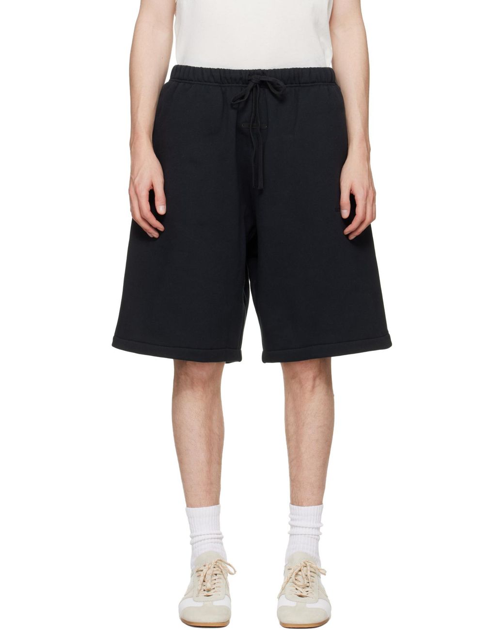 Fear Of God Black Essentials Active Trace Relaxed Sweatshorts for men