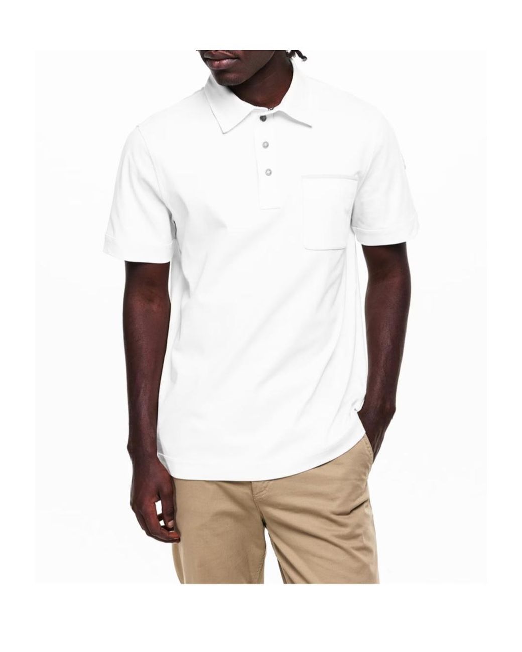 Moncler White Edit Polo Sn62 for men
