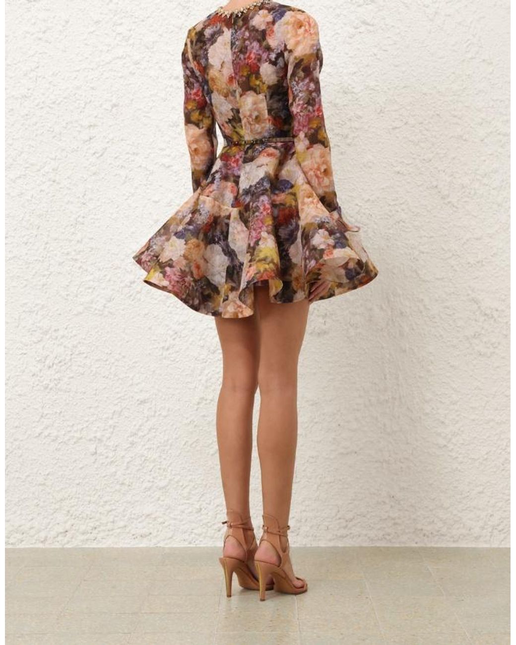 Zimmermann Brown Alchemy Long Sleeved Dress