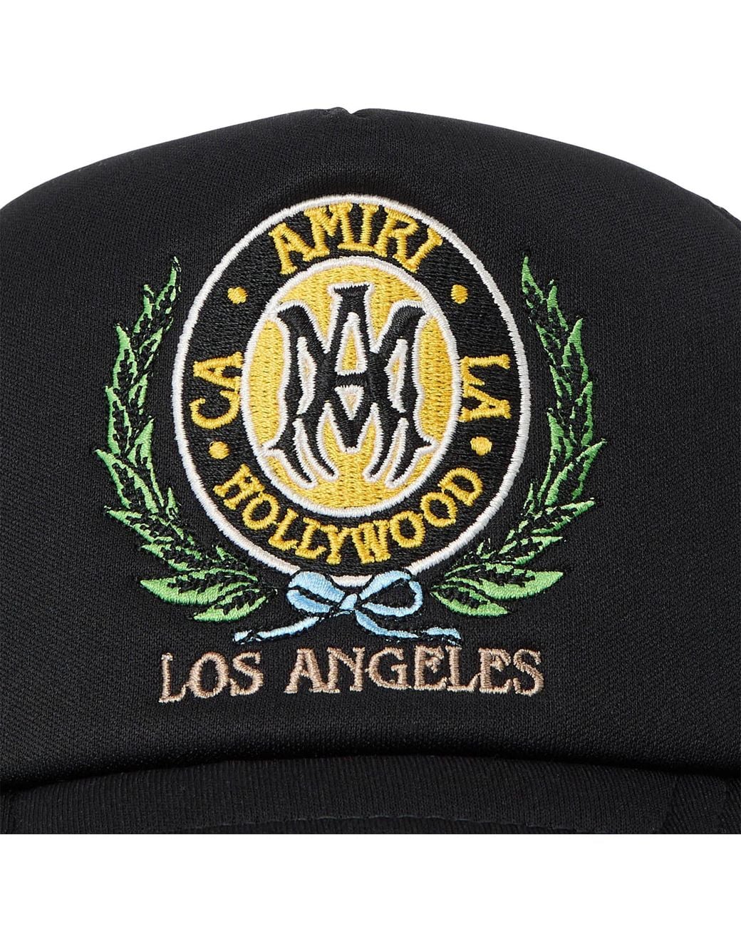 Amiri Black Mesh Trucker Cap for men