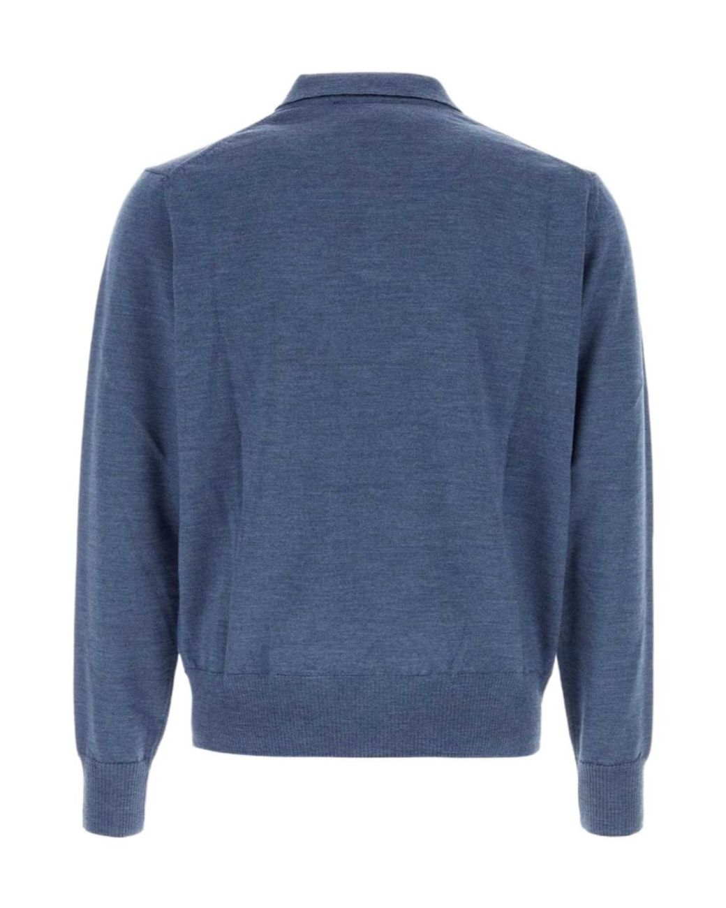 Vivienne Westwood Blue Mark Long-Sleeve Polo Shirt for men