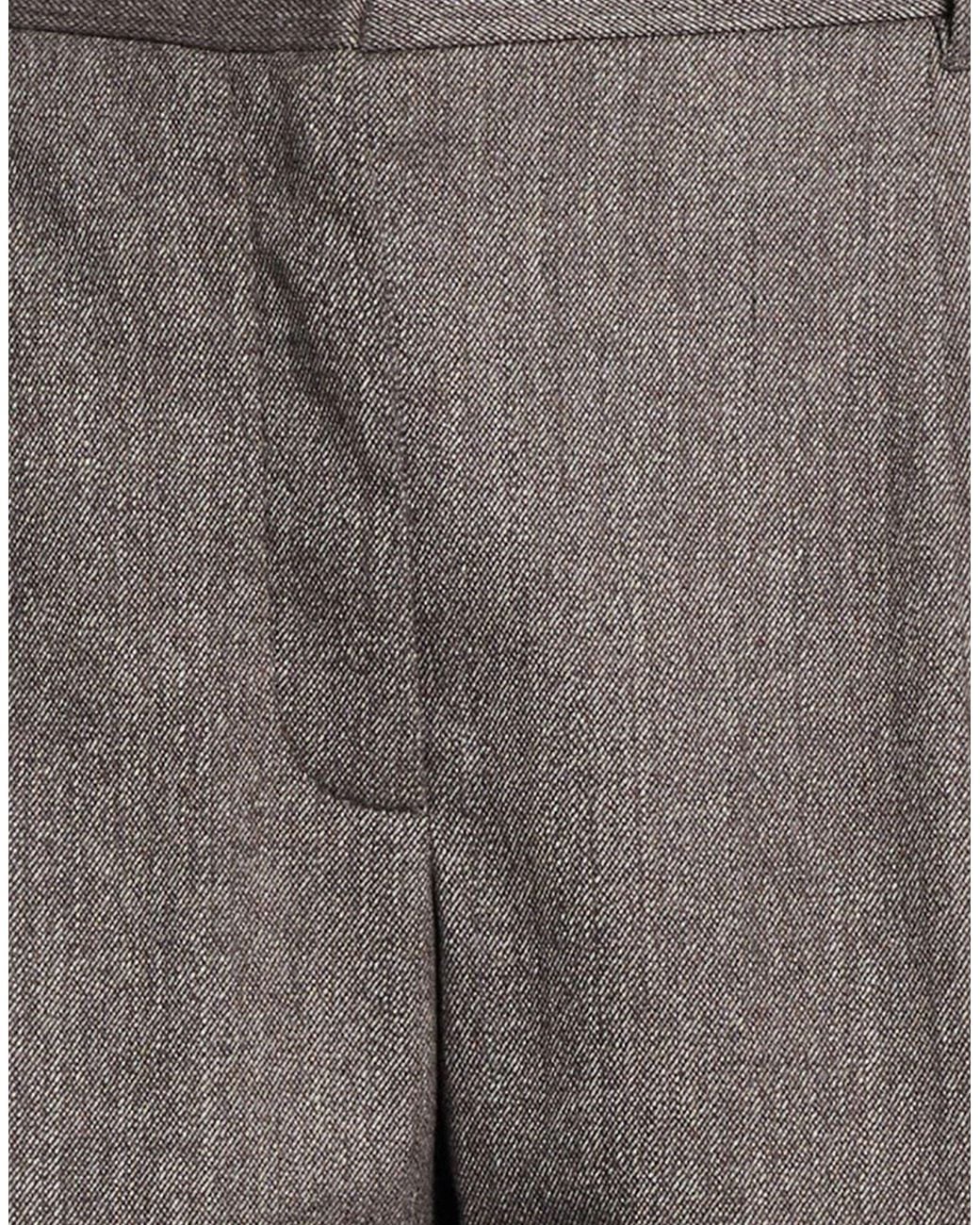 Dolce & Gabbana Gray Slim-Fit Two-Tone Wool Leggings