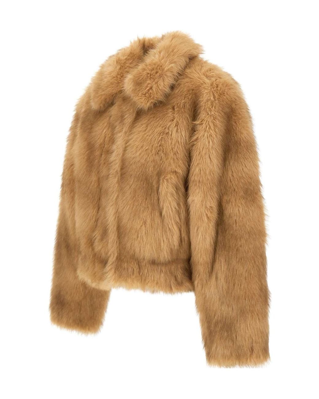 Stand Studio Brown Lena Faux Fur Jacket