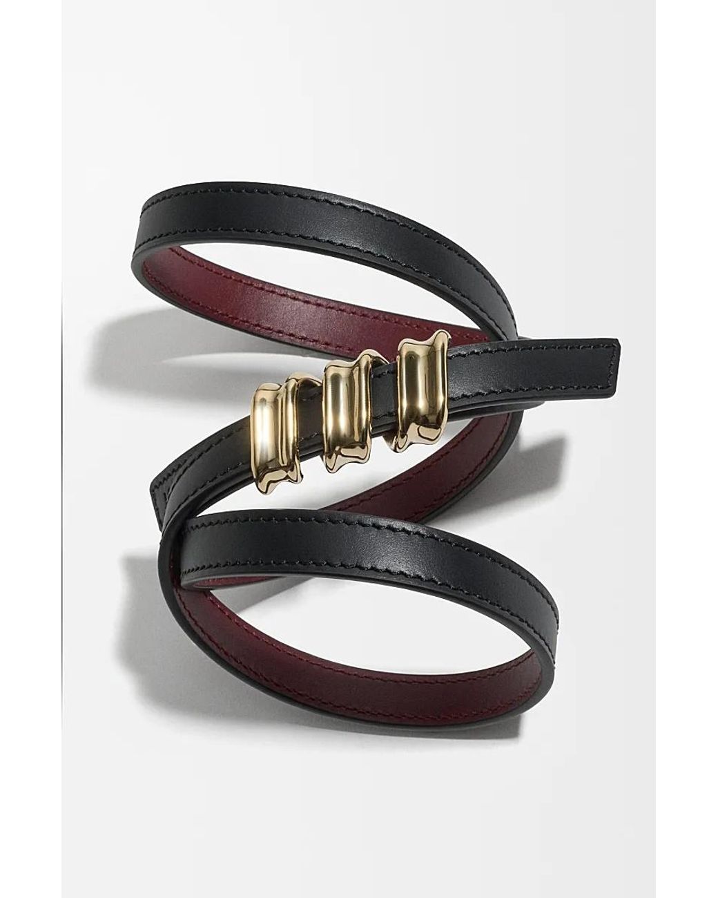 Loewe White Reversible Coil Belt