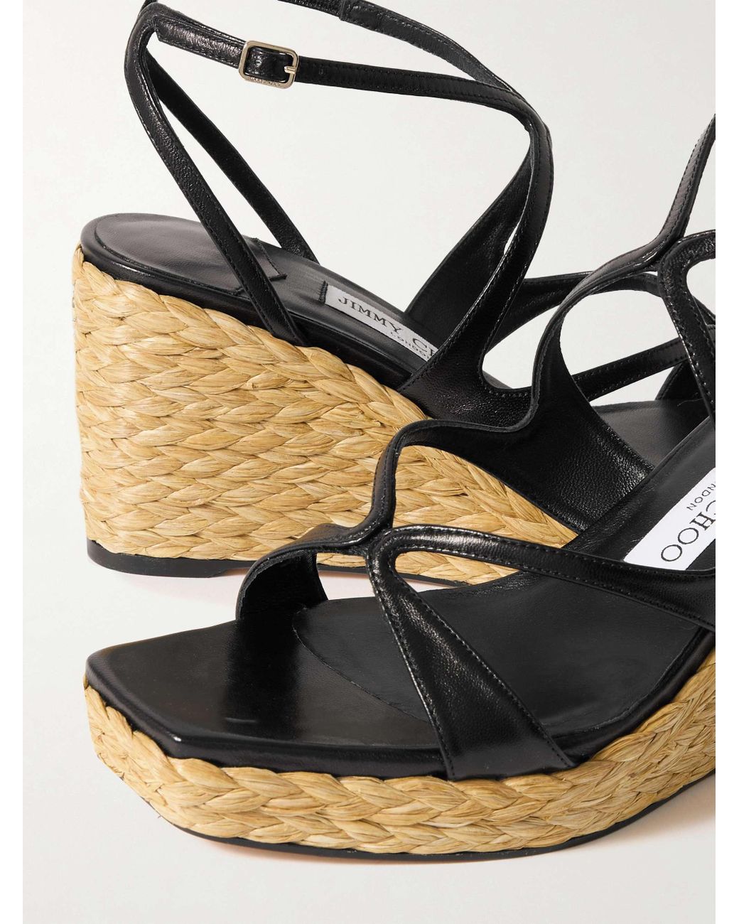 Jimmy Choo Metallic Ayla Square-Toe Heeled Sandals