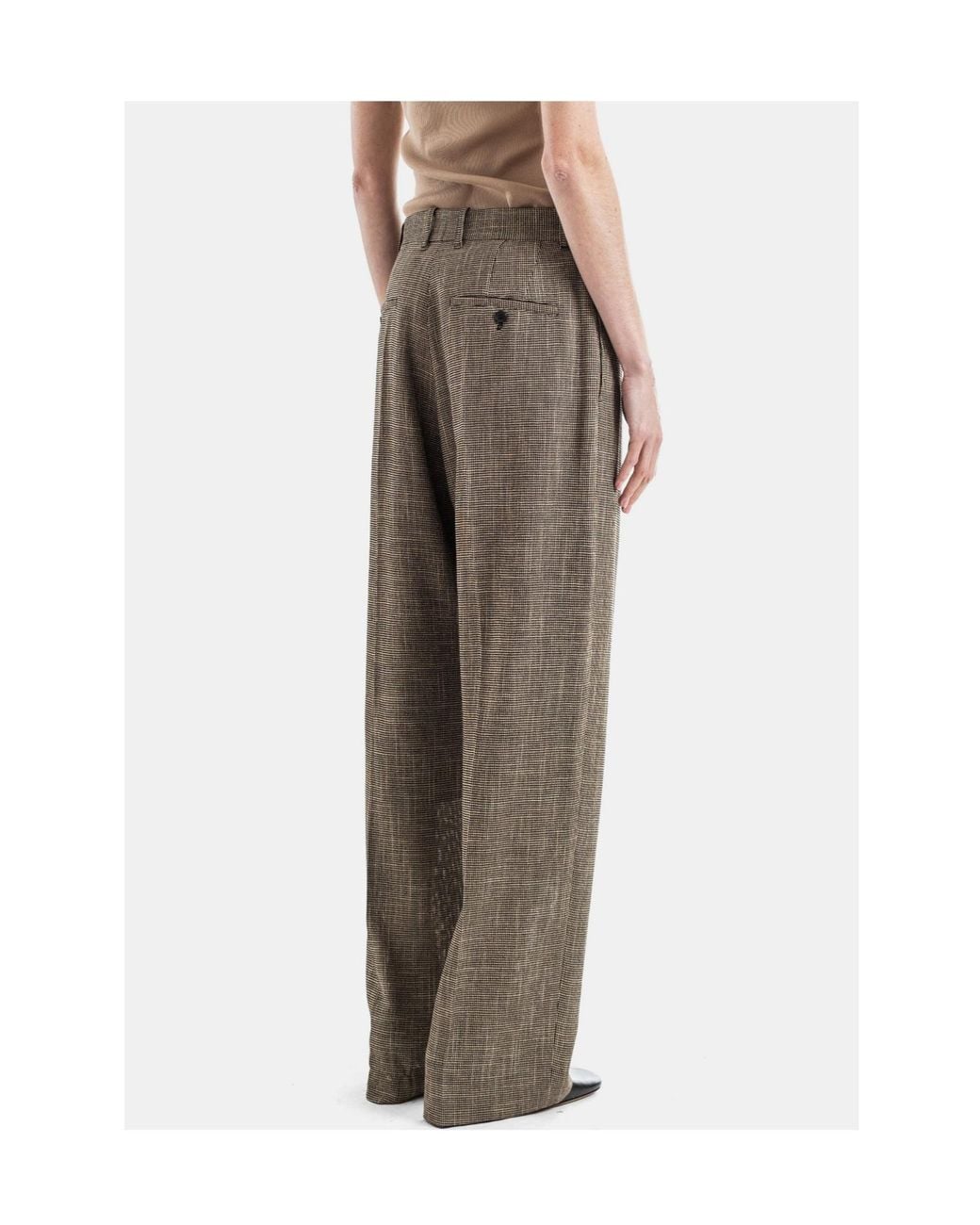 Phoebe Philo Gray Casual Pants With Belt Loops