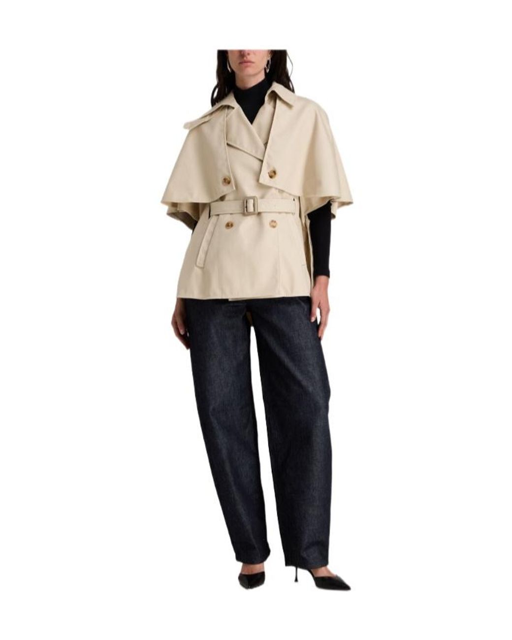 Max Mara Natural Sleeveless Trench Coat