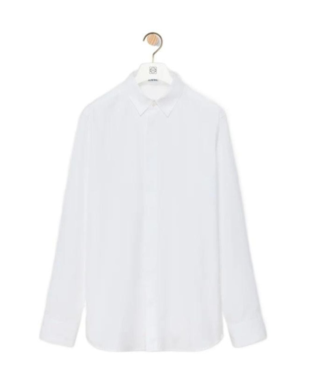 Loewe White Long Sleeve Buttoned Shirt for men