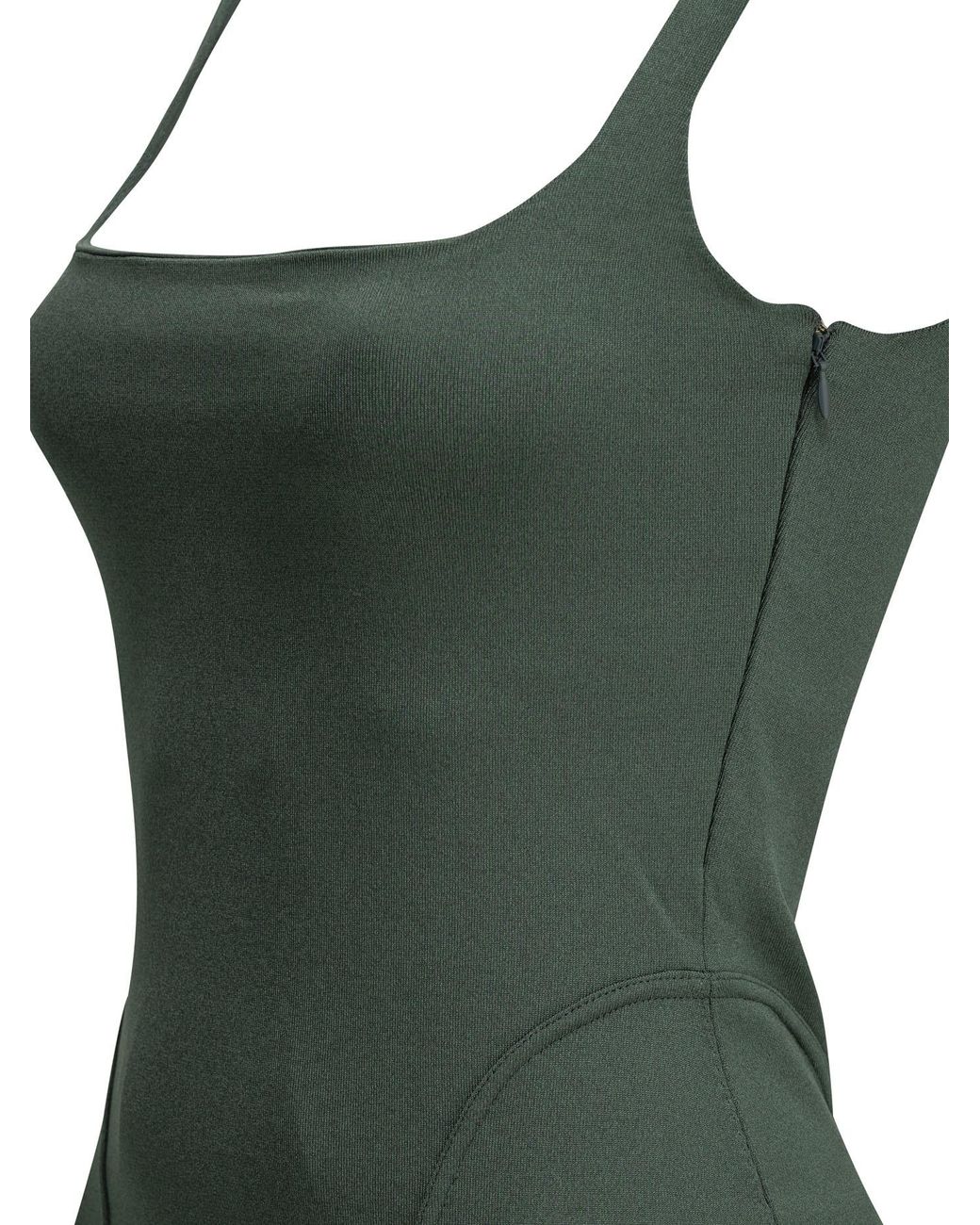 Alaïa Green Fitted Midi Dress