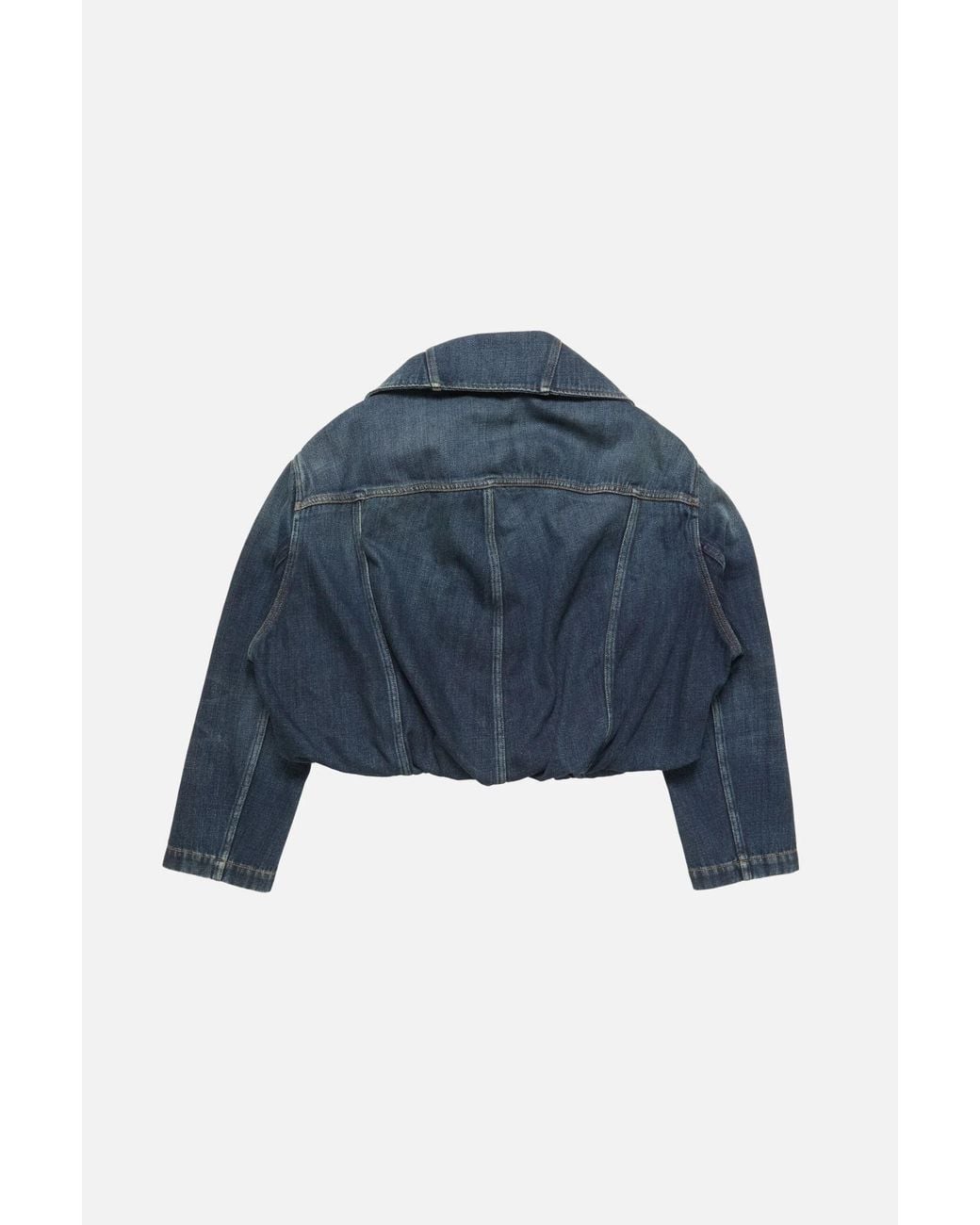 Acne Blue Oversized Collar Denim Jacket