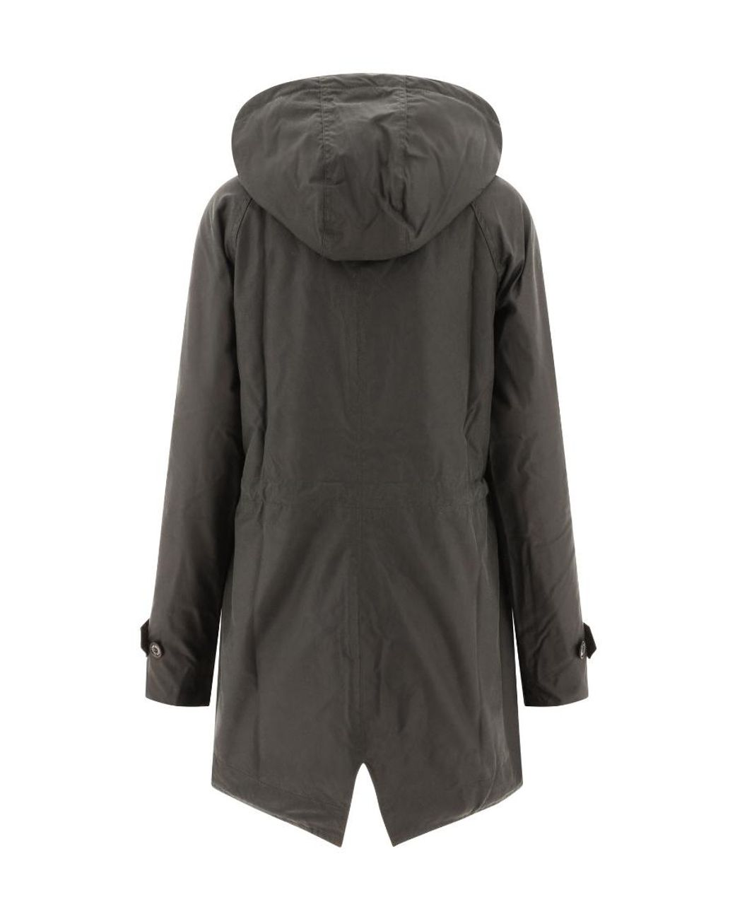 Barbour Gray Cannich Wax Hooded Parka
