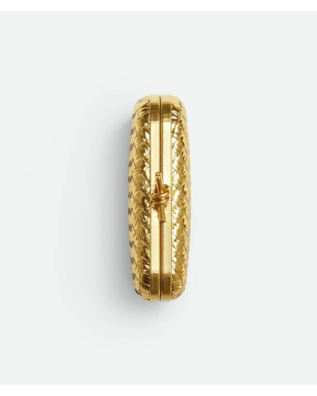 Bottega Veneta Metallic Knot Clutch Bag