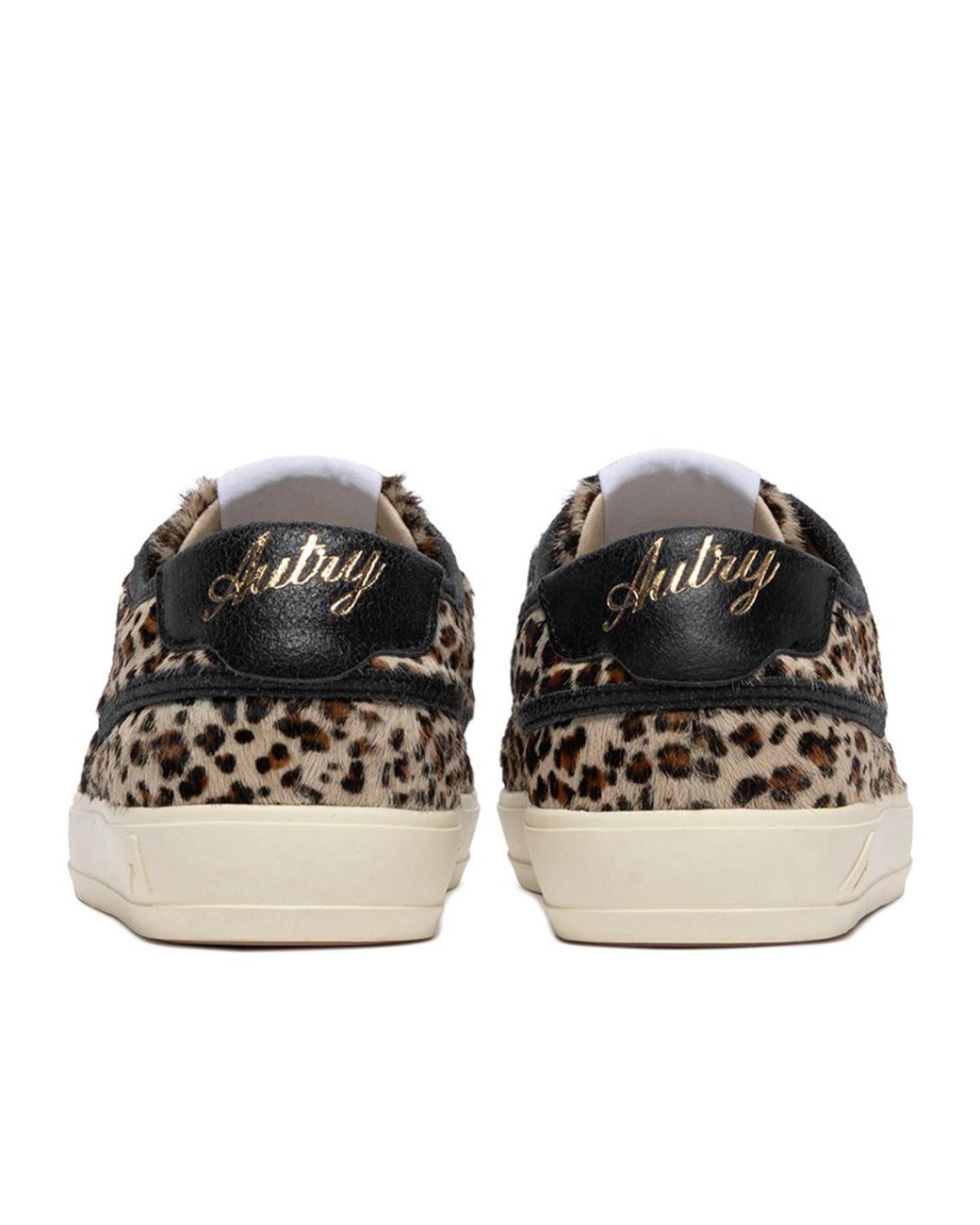 Autry Black Windscape Leopard Printed Sneakers