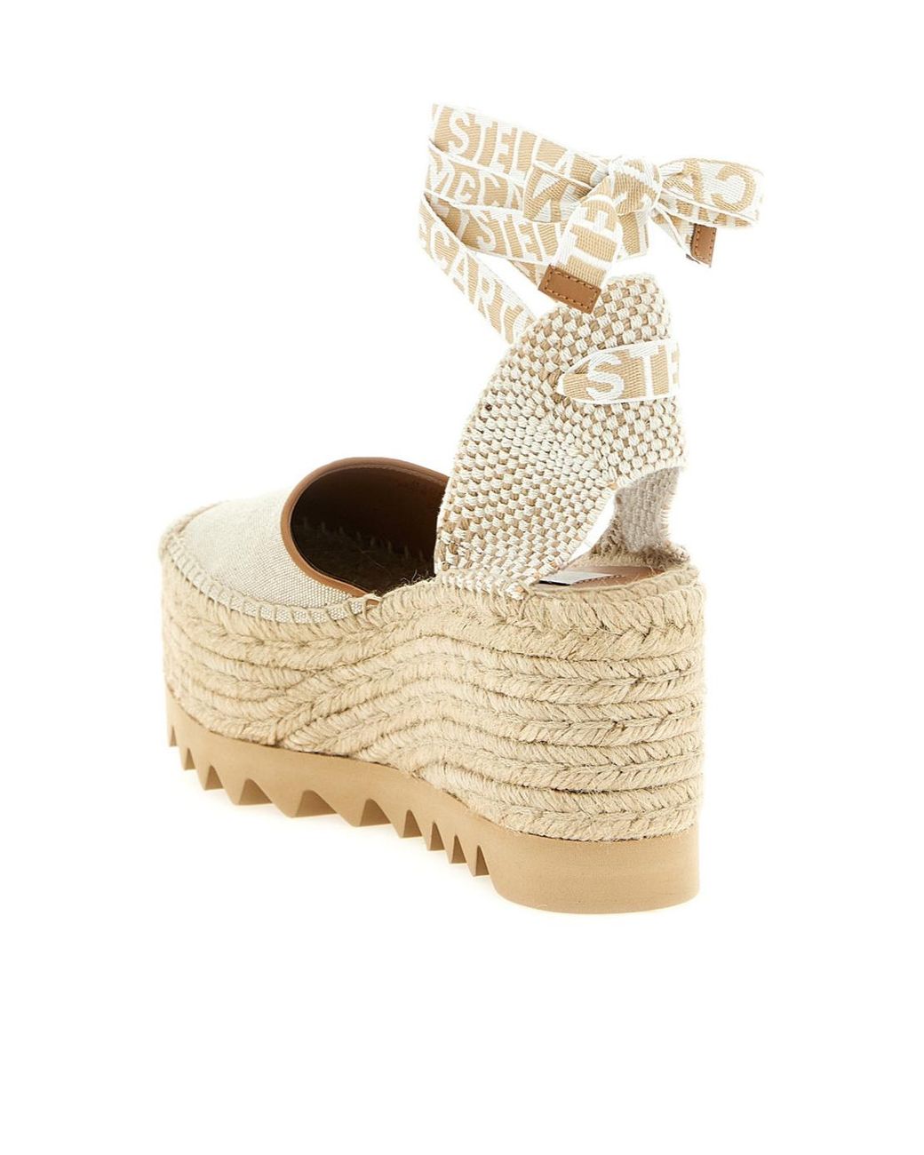 Stella McCartney Metallic Gaia Wedge Espadrilles