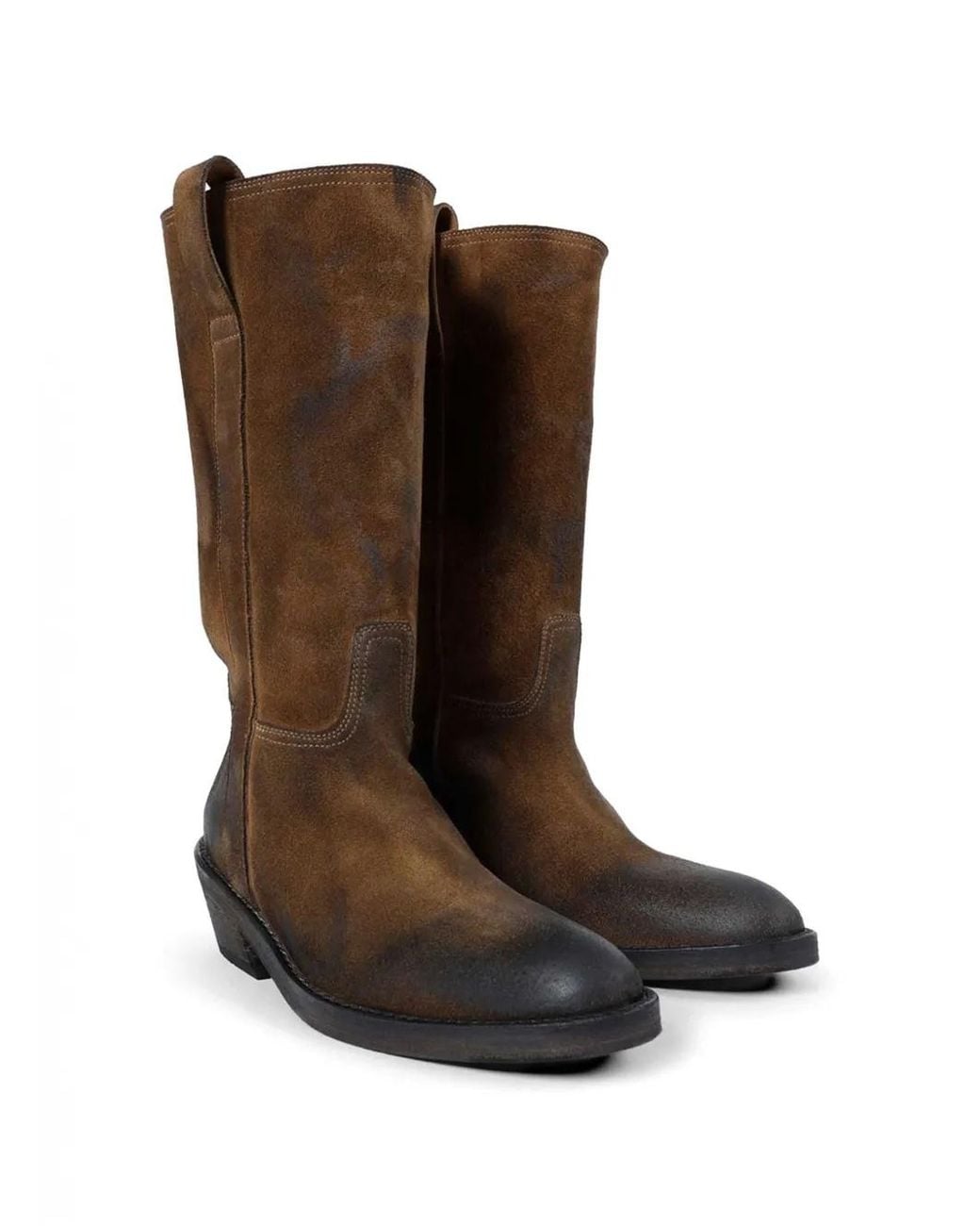Ann Demeulemeester Brown Laxit Suede Boots