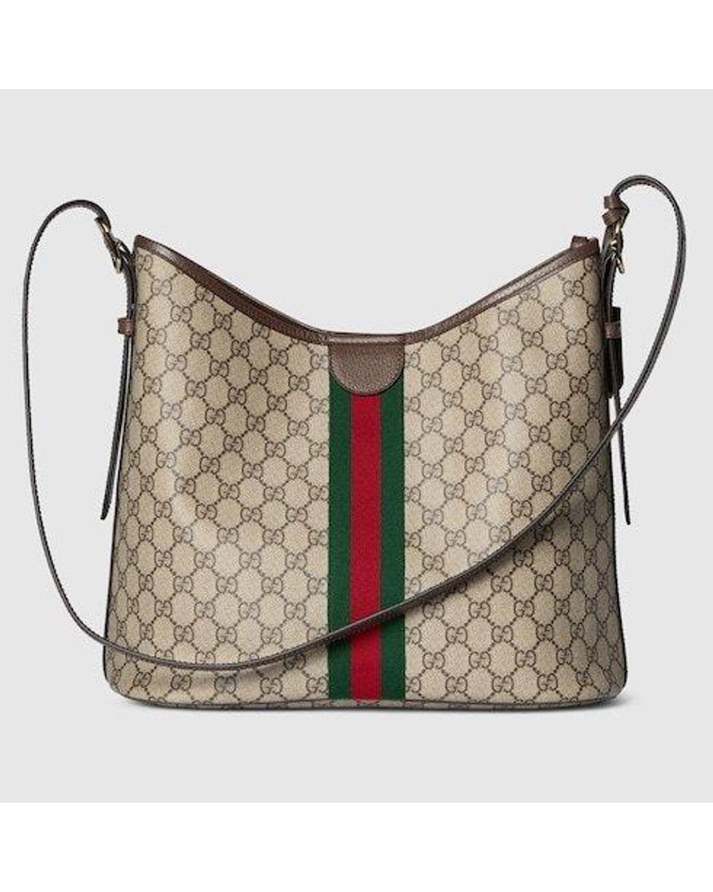 Gucci Gray Ophidia Large Shoulder Bag